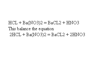 Ba bacl2 hcl h2s