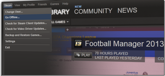 ... – Go Offline’ , on it click on ‘ RESTART IN OFFLINE MODE