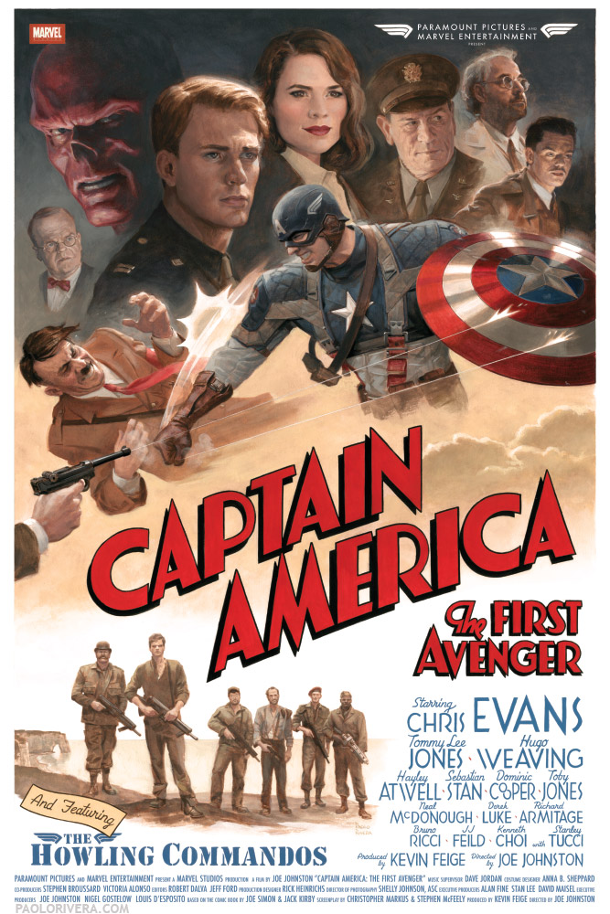 Captain America: The First Avenger2011. Gouache and acrylic on 