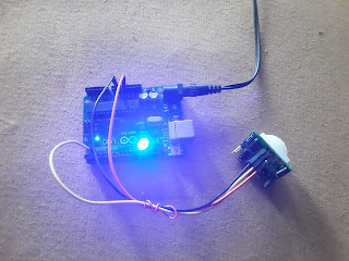 interfacing of Arduino with PIR sensor module