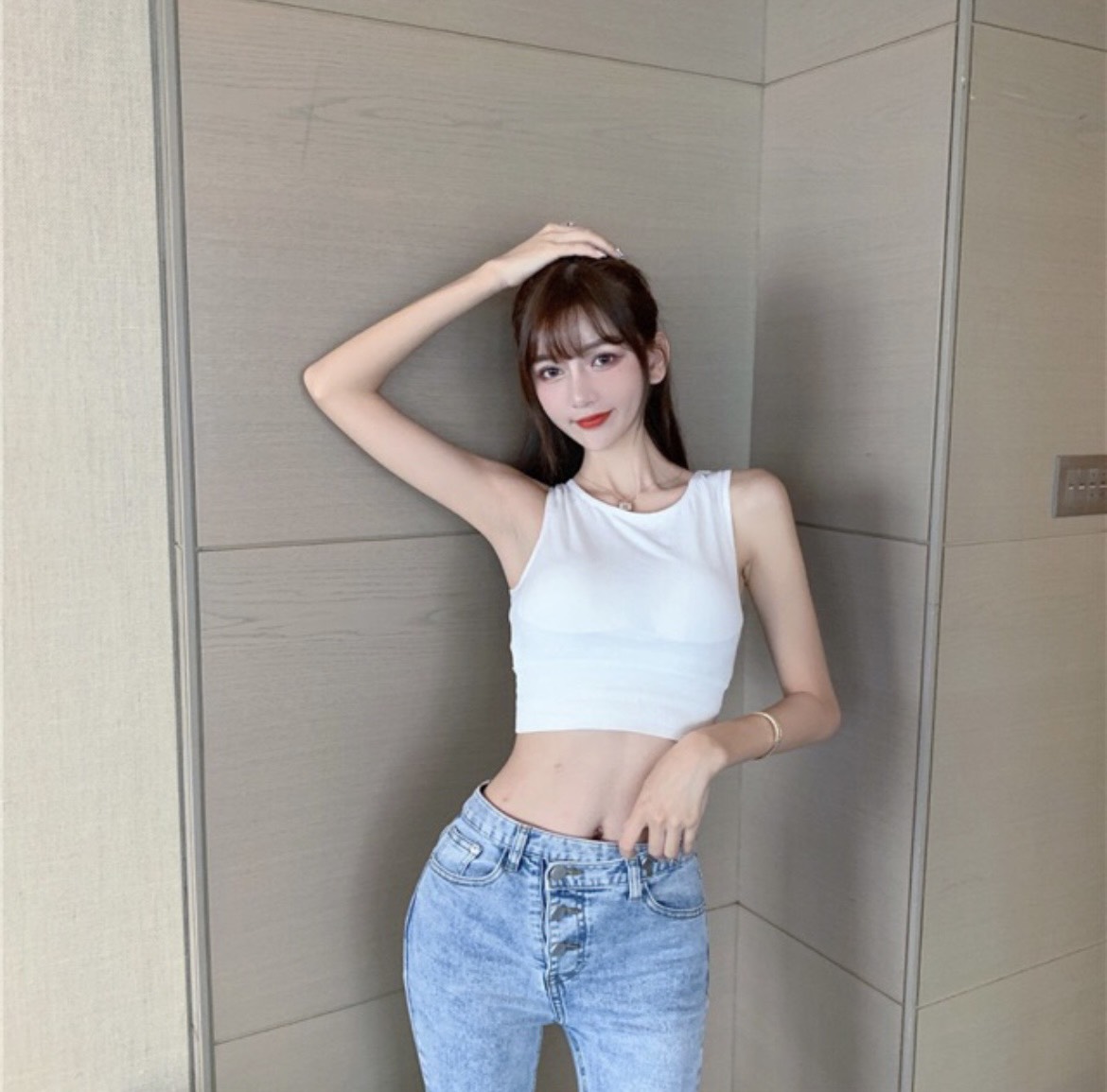 áo thun ba lỗ gym croptop