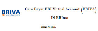 Cara Bayar BRI Virtual Account (BRIVA) Di BRImo