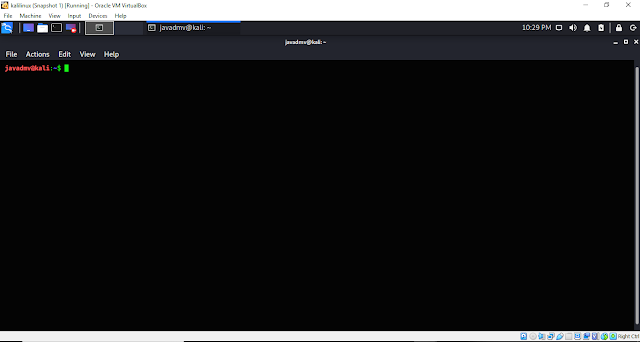 Kali terminal