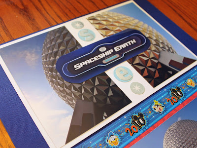 Disney World Scrapbook Page Epcot Spaceship Earth