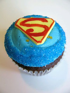 Cupcakes de Superman para Fiestas Infantiles