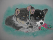 Corgi Puppies. I just got back from a workshop with pastel artist Lesley .