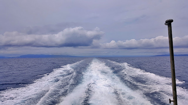 "wake-view" of the Ocean Jet fastcraft from Ormoc to Cebu