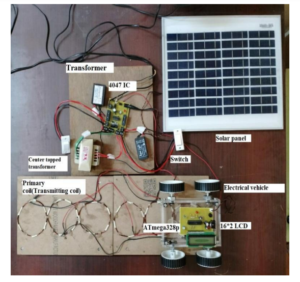 Electric Vehicle Wireless Charging Through Solar Energy