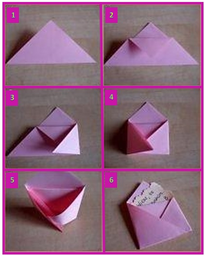 forma facil de hacer un sobre con una hoja de papel común, como hacer sobres para correspondencia informal