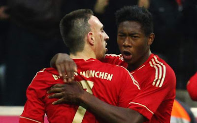  Dua penalti dari Arjen Robben pada menit ke Robben-Ribery Bawa Bayern Munchen Ke Puncak
