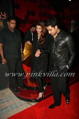 Aishwarya and Abhishek bachchan attended at shabana azmi's 60th birthday bash wallpaper