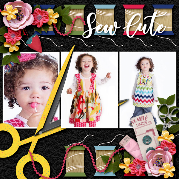 sewing scrapbook templates