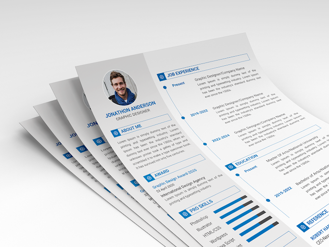 Free Psd Resume