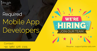 Mobile App Developers Required - Contact 'IDEA ADS' Mobile App / Web Design & SEO Company Amritsar