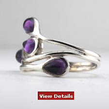 Amethyst Gemstone Engagement Ring