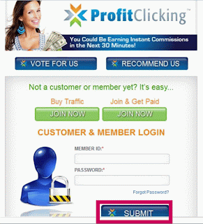 Form Login Profitclicking.com