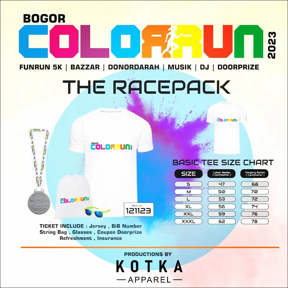 Racepack 👟 Bogor Color Run â€¢ 2023