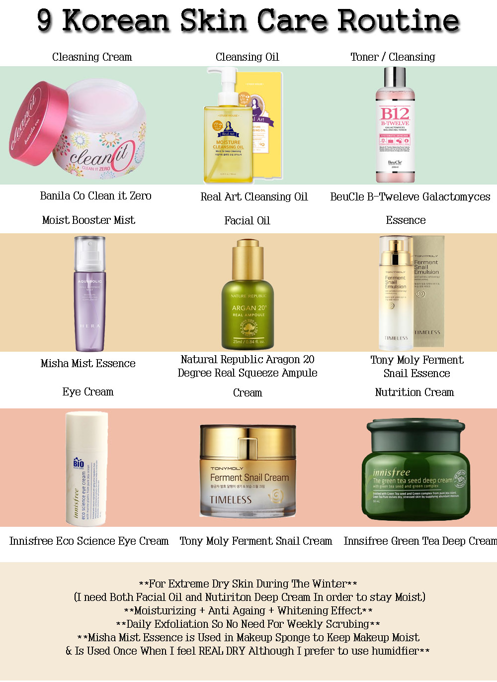 LadyFoxBlogger] 9 Step in Korean Skin Care Routine 