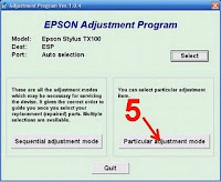 Cara Resetter Epson TX100 dan TX101