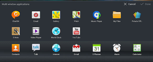 Samsung set of 18 multiwindow apps