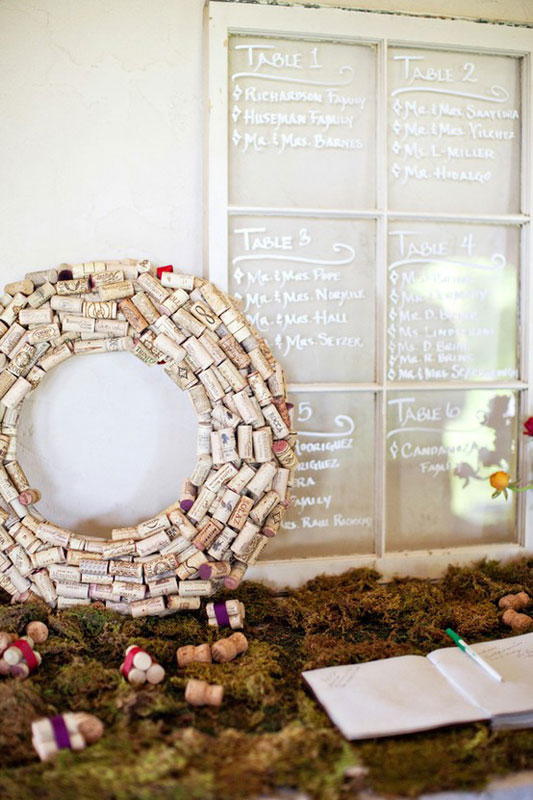  an old window into their seating chart Photo by Katie Stoops Wedding 