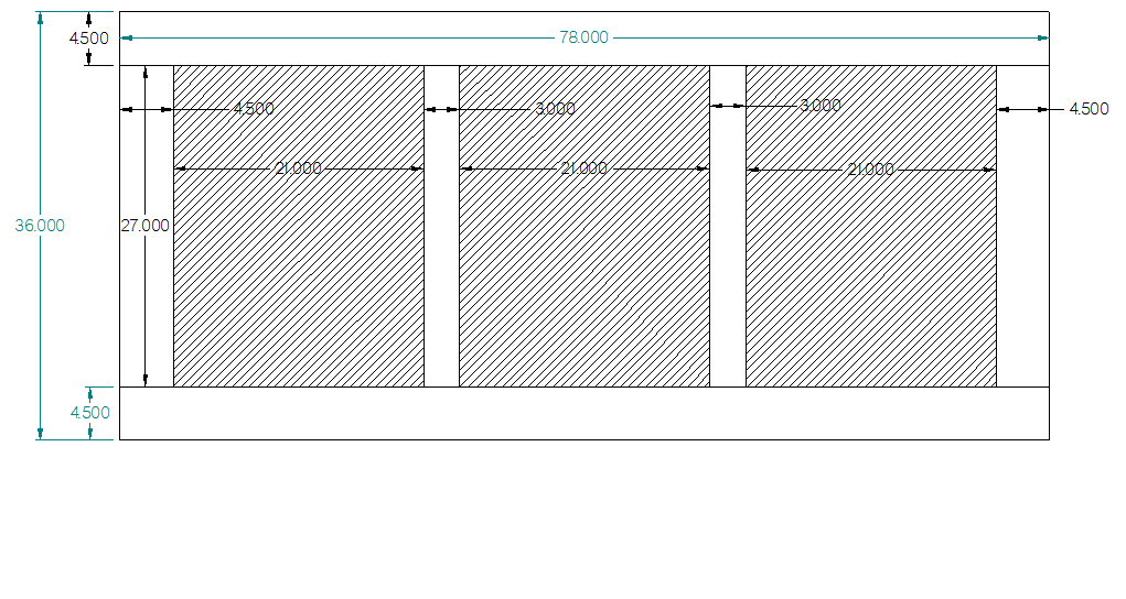  ½” including upholstered sections) for a king size headboard