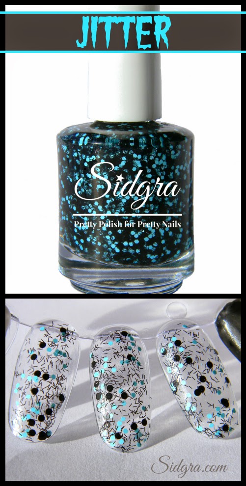 Jitter Glitter Nail Polish by Sidgra  www.sidgra.com