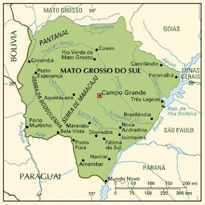 Mato Grosso do Sul Mapa da Cidade