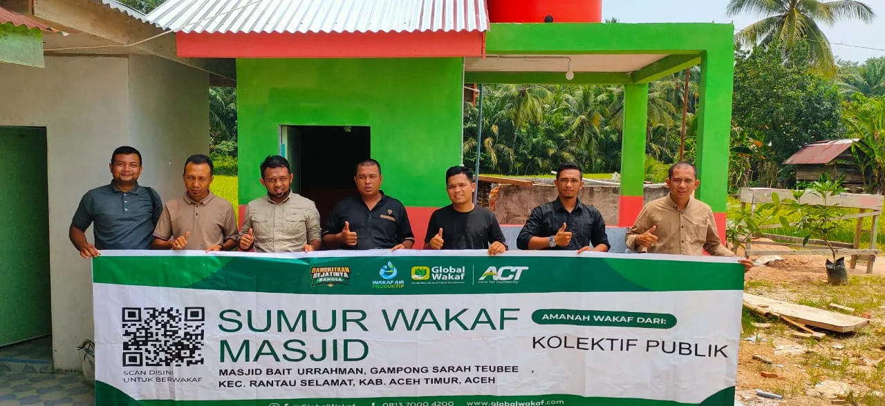 Global Wakaf-ACT Hadirkan Sumur Wakaf di Mesjid Sarah Teubee