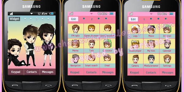 Samsung Corby 2 or S3850 - Shinee and Hello Baby Themes