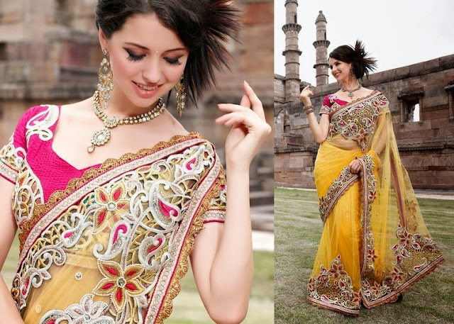 Nakshatra Kushi- Embroidered Sarees 2013-14