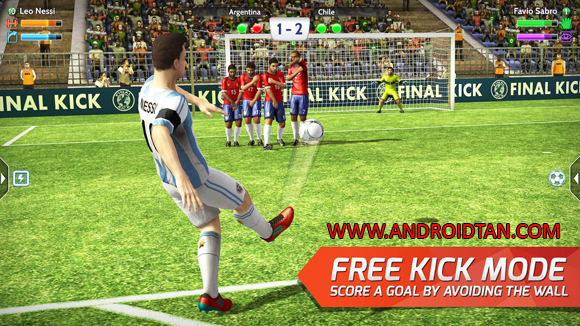 Free Download Final kick: Online Football Mod Apk + Data v5.4 (Unlimited Money/VIP/Ads Free) Android Full Latest VersionTerbaru 2017