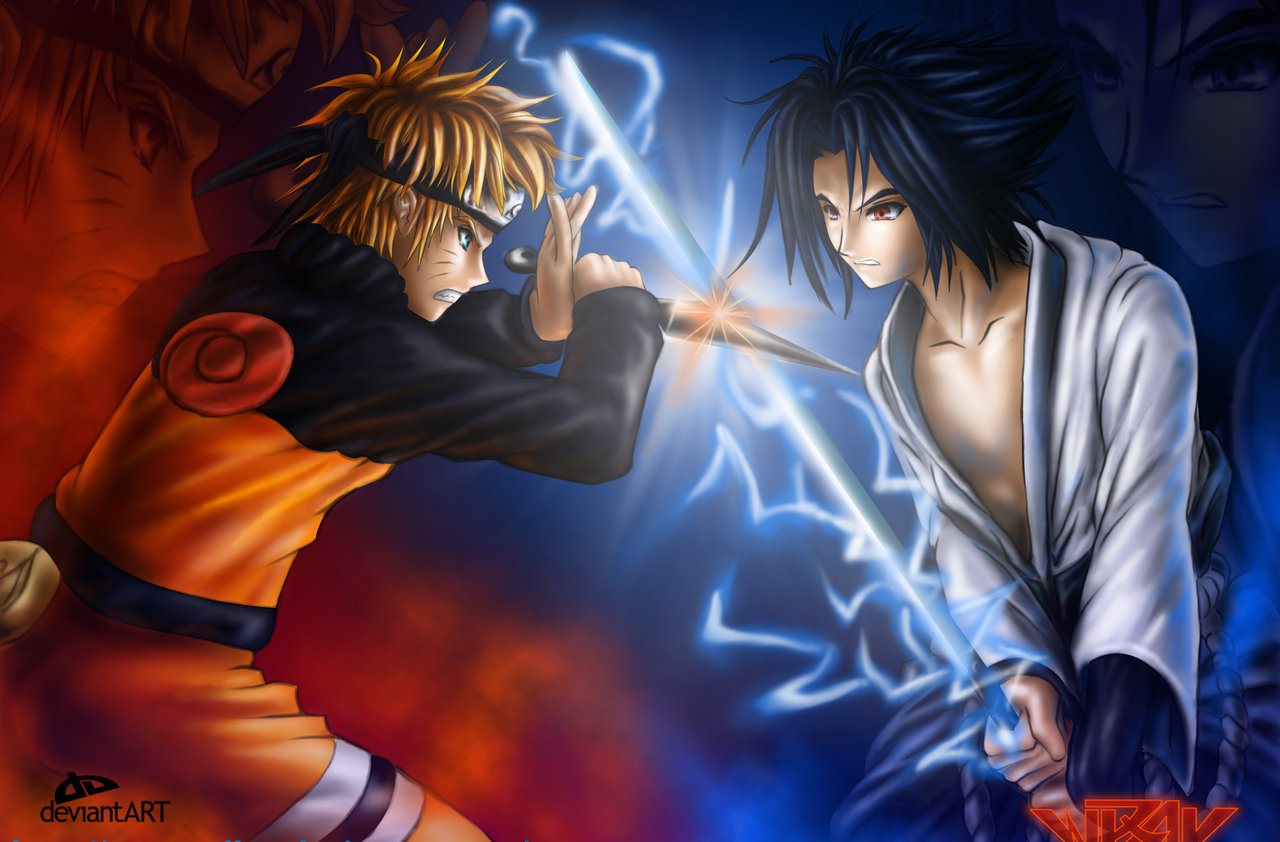 GambarBaru Gambar Naruto VS Sasuke Shippuden