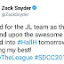 Zack Snyder no Twitter!