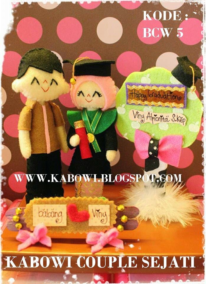 KADO WISUDA HADIAH ANIMASI UNIK BONEKA COUPLE JUAL FLANEL 