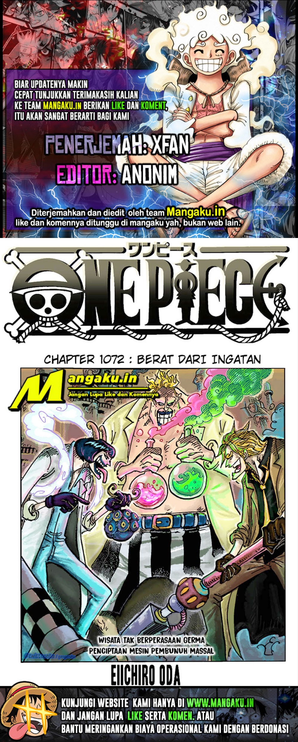 Manga One Piece Chapter 1072 Bahasa Indonesia