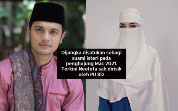 Dijangka disatukan sebagai suami isteri pada penghujung Mac 2021. Terkini Neelofa sah dirisik oleh PU Riz