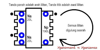 membuat lilitan trafo osc