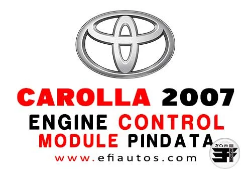 Toyota Corolla 2007 ECM Pindata