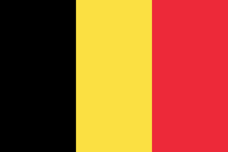 Logo Gambar Bendera Negara Belgia PNG JPG ukuran 800 px