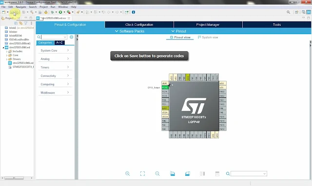 Getting Started With STM32F103C8T6 Module with STM32CubeIDE