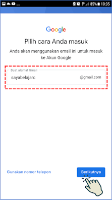 Cara 2 : Membuat Akun Gmail Melalui Aplikasi Gmail 8