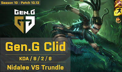 Gen G Clid Nidalee JG vs SB Punch Trundle - KR 10.13