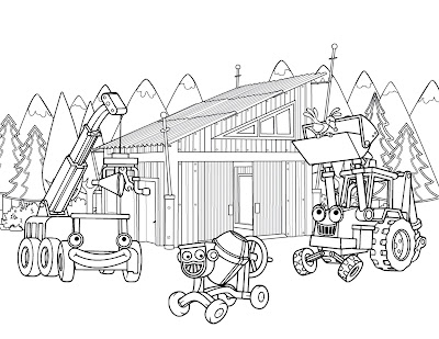 Bob the builder coloring sheets