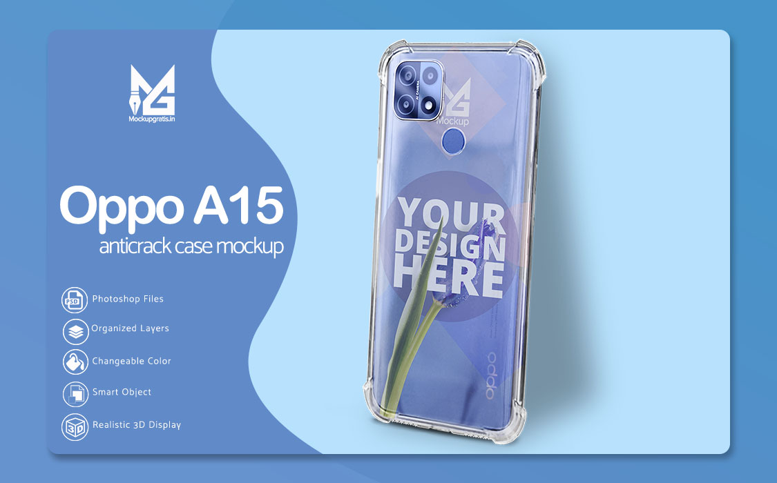 Mockup Case Anti Crack Oppo A15