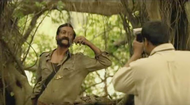 Sandeep Bharadwaj as Veerappan in Ram Gopal Varma's Veerappan