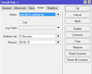 Filter akses Browsec VPN menggunakan MikroTik