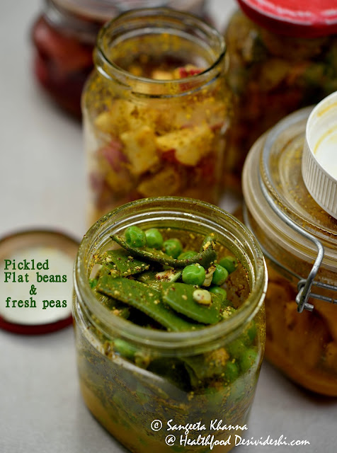 pickled flat beans 