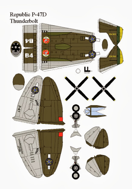 Molde de avião de guerra Thunderbolt