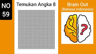 Kunci Jawaban Brain Out Level 59: Temukan Angka 8